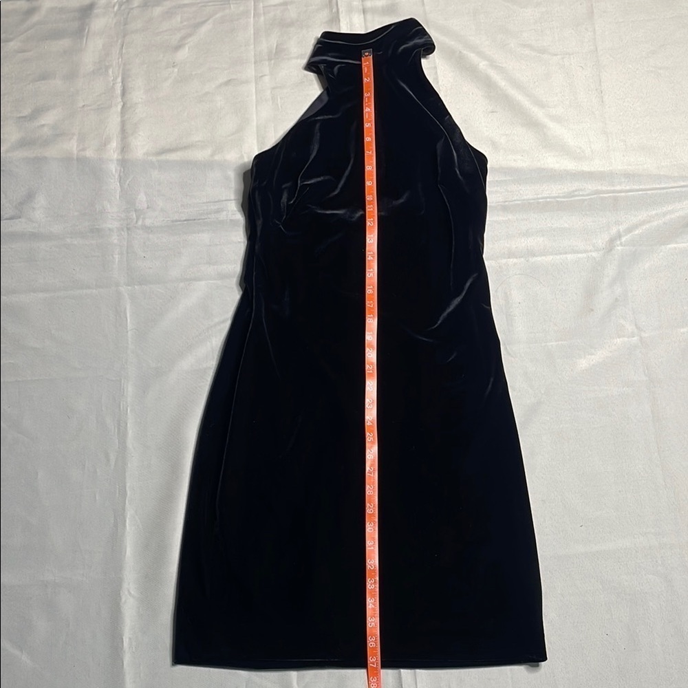 RALPH LAUREN Elegant Black Velvet Halter Dress - Picture 7 of 12